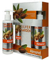 Ф 774 SILVER GARDEN МИНДАЛЬ Под. Набор (Крем для рук 200 + Гель д/душа 250) жен