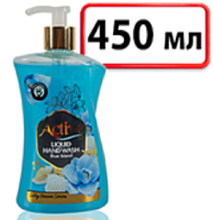 ACTIVE жидкое мыло жемчужное парфюмированное 450мл. Лазурный Берег (голубое) дозатор 12шт/кор