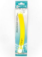 ZINGER Пилка EE-03 наждак Бумеранг желтый для искуственных и натуральных ногтей 150/220