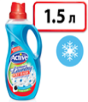ACTIVE средство для стирки  1,5л. Свежесть Моря "Poly Wash" 9шт/кор