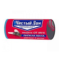 Чистый дом Липкая лента от мух с аттрактантом 1шт