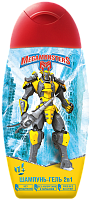 Шампунь-гель детский 2в1 серии Мегамонстры (Мega monsters), 300 мл