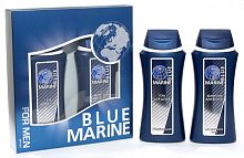 Фестива подарочный набор мужской BLUE MARINE шампунь 250мл+гель для душа 250мл