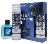 Ф 074 BLUE MARINE (Лосьон п/бритья 100+ Пена д/бритья 200) муж 7шт/кор