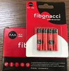 Батарейка щелоч/алкалиновая Fibonacci ААA LR03/4B (FB-LR3-BL4) 4шт блистер