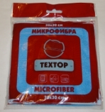 Салфетка ТЕХТОР из микрофибры Стандарт 1шт.29*29см