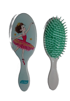 Расческа 9642 овальная  Детская массажка. Балерина.