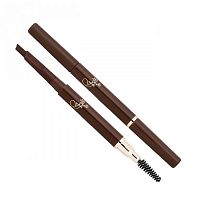 карандаш ES-412 dark brown д/бровей автоматический с щеточкой *6шт