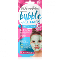 EVELINE Маска тканевая BUBBLE FACE MASK пузырьковая увлажняющая