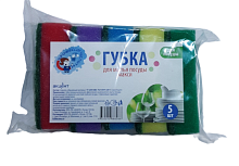 ПРОФЕССОР ЧИСТОТЫ  Губка для посуды МАКСИ 5шт/уп