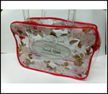 Косметичка арт 47800/1 прозрачная Rose прямоуг. 22*15*6