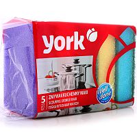 YORK Губки 5 шт МАКСИ