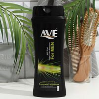 AVE шампунь-гель мужской 400мл. 2в1 Complete Freshness/Совершенная свежесть 12шт/кор
