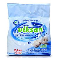 Виксан Порошок стиральный  автомат  с отбеливателем для белого "Цветок хлопка" 2,4кг  
