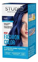 Стойкая краска для волос FASHION COLOR Студио Профешнл 5.81 Глубокий синий 50/50/15 мл