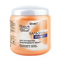 ЖИВОЙ ШЕЛК Бальзам-шелк д/улучшения эластичности волос 450мл 18шт/кор