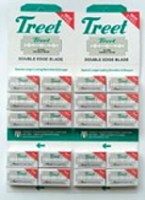 Treet new steel/лезвия карбон.сталь/на листе 20 коробок/10 лезвий/20сп