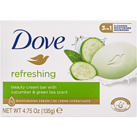 DOVE Крем-мыло Dove Прикосновение свежести Огурец 135г 48шт/кор