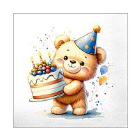 Салфетки Pero Prestige 33х33 "Хэппи" 3сл 20л 12шт/кор