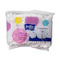 Bella cotton Ватные палочки 200шт пакет