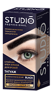 краска Профешнл для бровей и ресниц с эффектом татуажа Экстра-черная 8шт/кор 30/20 мл 50649