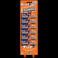 Treet Razer 3-станки одноразовые 3-х лез. антикорр. с полоской,12 шт. на листе