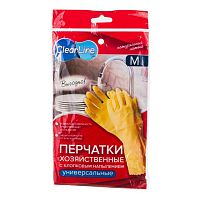 CLEAR LINE Перчатки хозяйственные с хлопковым напылением размер M