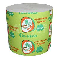 DELIСA Бумага туалетная Эконом без втулки, светло-серая, 36м 40шт/уп