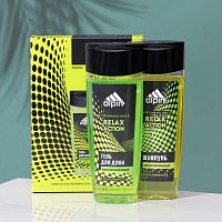 RELAX ACTION Косметический набор мужской (гель для душа 250 мл + шампунь 250 мл)