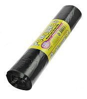 Мешки для мусора 120л (65х105*25мкм)Ромашка(25шт/рул16рул/кор)черные ВР-0068								