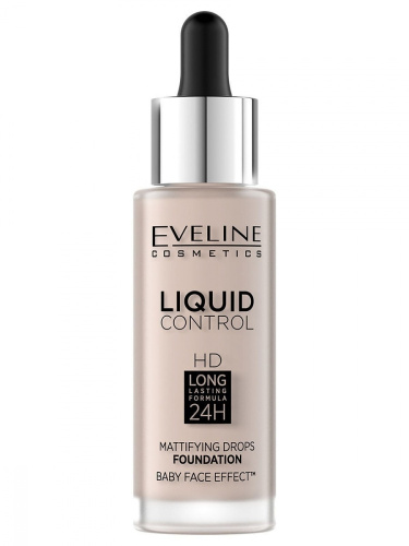 EVELINE Жидкая тональная основа LIQUID CONTROL №005 - IVORY 32мл 