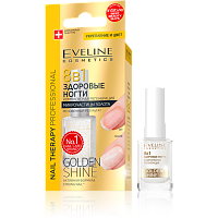 EVELINE Лак для ногтей 8в1 GOLDEN SHINE Nail Здоровые ногти 12 мл