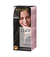 Ultima Color 1.0 Стойкая крем-крем краска д/волос черный натуральный, 50/50 мл