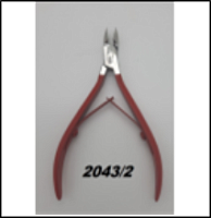 Кусачки LPR-2043/2 Кутикульная,нерж. 10 мм Красная ручка.