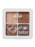 Тени 104-3 LE глиттеры д/век, GLASS EFFECT, 4-х цветные 12шт/кор