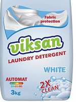 Виксан Порошок стиральный автомат для белого 2X CLEAN пакет 3 кг 4шт/к