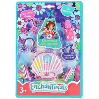 Милая леди Enchantimals Набор (тени для век, помады для губ, лак для ногтей, резинки для волос)