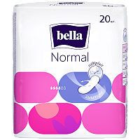 БЕЛЛА прокладки женские гигиенические NORMAL softiplait air по 20шт 6шт/кор