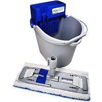 Росмоп Комплект для руч. мойки пола, отжим синий, держатель мопа Кваттро мини 40 см., ведро 10 л.,
