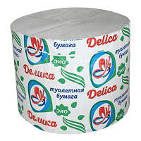 DELIСA Бумага туалетная ЭКО без втулки, светло-серая, 50м 32ш/уп