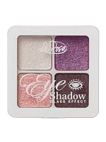 Тени 104-1 LE глиттеры д/век, GLASS EFFECT, 4-х цветные 12шт/кор