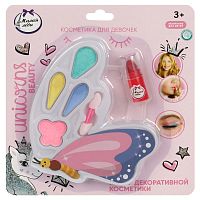 Милая леди Косметика ДЛЯ ДЕВОЧЕК набор косметики: тени для век , блеск для губ арт 2201X0194-UNI-ML