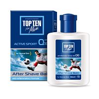 TOP TEN for men бальзам после бритья ACTIVE SPORT для нормальной кожи 100мл 24шт/кор