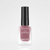 Лак для ногтей JEANMISHEL Matte effect матовый тон 382 дымчато-бордовый 6мл