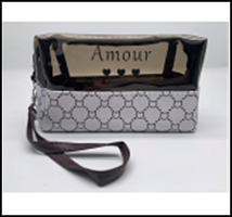 Косметичка арт 440042 полупрозрачная пенал 16*10*9