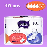 БЕЛЛА прокладки женские гигиенические nova Comfort 10шт 6шт/кор нов.дизайн