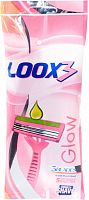 Loox 3 Pink PLATINUM-набор станки одноразовые для жен.3-х лез. с полоской, 5 шт/72шт