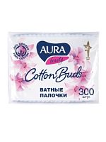 AURA BEAUTY Ватные палочки пакет 300шт